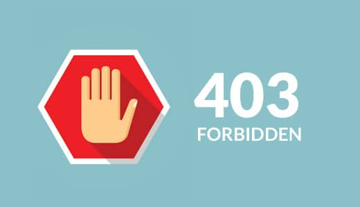 Wordpress 403 Forbidden after using Wordpress app